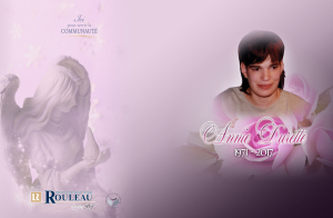 Célébration commémorative anniversaire Mme Annie Durette